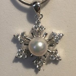 Sterling Silver Snowflake Necklace